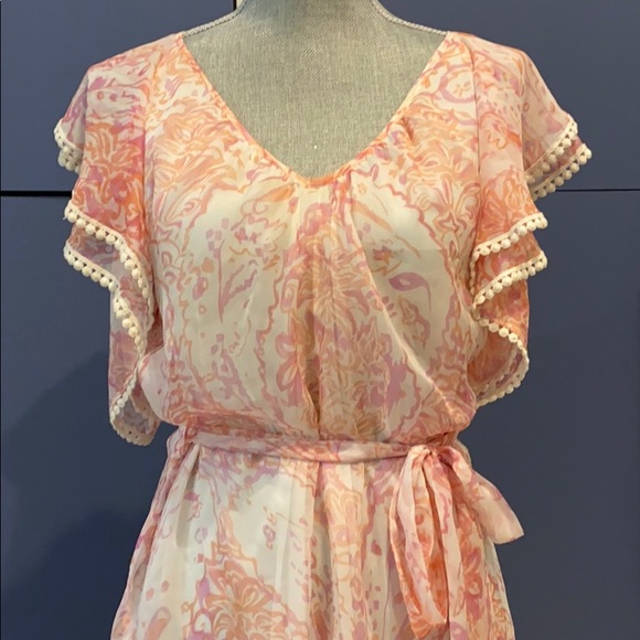 3/$25 👗Pretty pink/peach top (maternity approved) - Picture 2 of 8